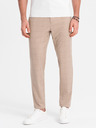 Ombre Clothing Hellbraune Herren-Karohose Ombre Clothing