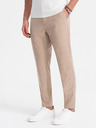 Ombre Clothing Hellbraune Herren-Karohose Ombre Clothing