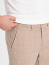 Ombre Clothing Hellbraune Herren-Karohose Ombre Clothing