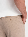 Ombre Clothing Hellbraune Herren-Karohose Ombre Clothing