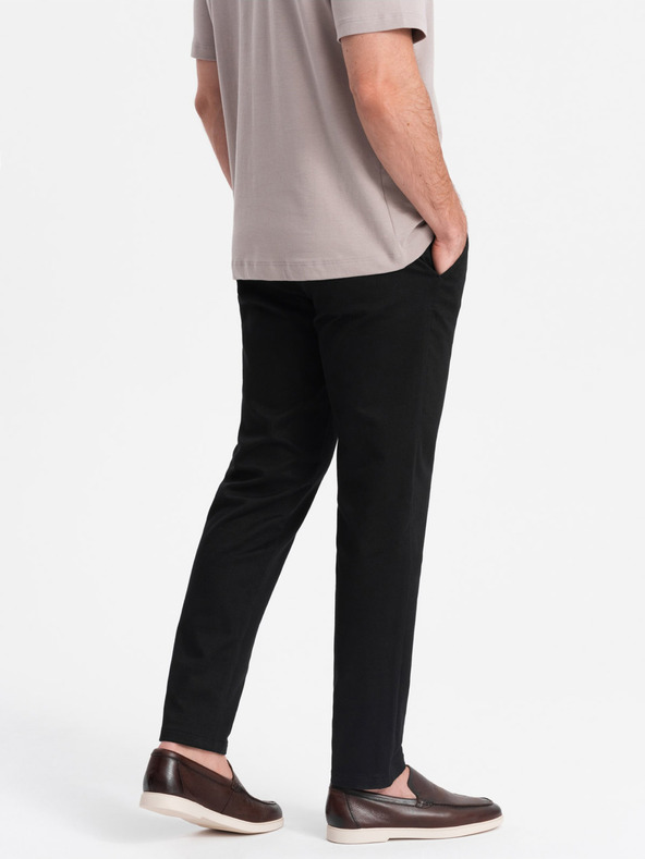 Ombre Clothing Schwarze Herren Chino-Hose Ombre Kleidung