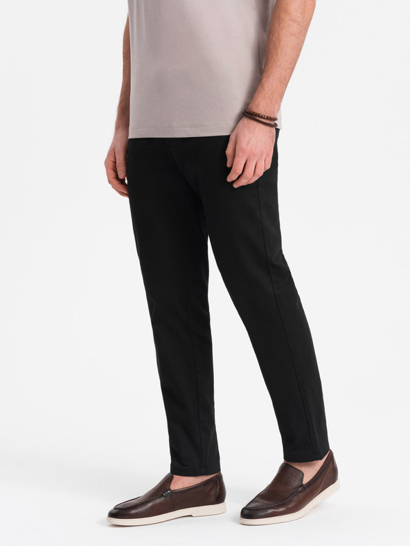 Ombre Clothing Schwarze Herren Chino-Hose Ombre Kleidung