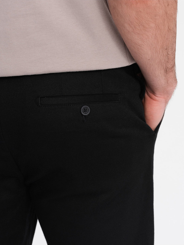 Ombre Clothing Schwarze Herren Chino-Hose Ombre Kleidung