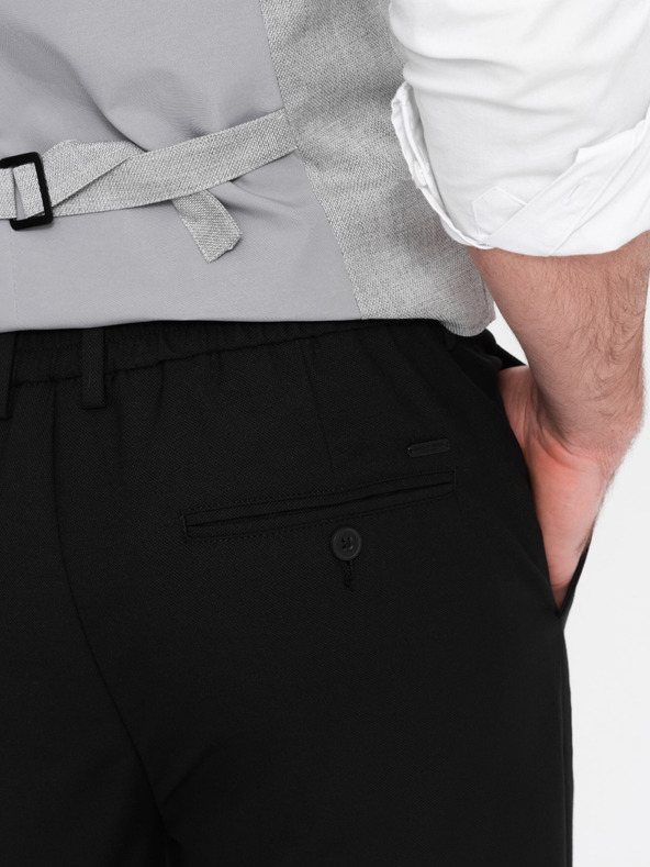 Ombre Clothing Schwarze Herren Chino-Hose Ombre Kleidung