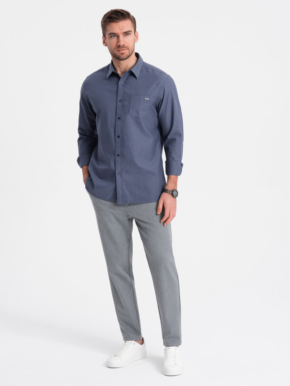 Ombre Clothing Graue Herren-Chinohose Ombre Kleidung