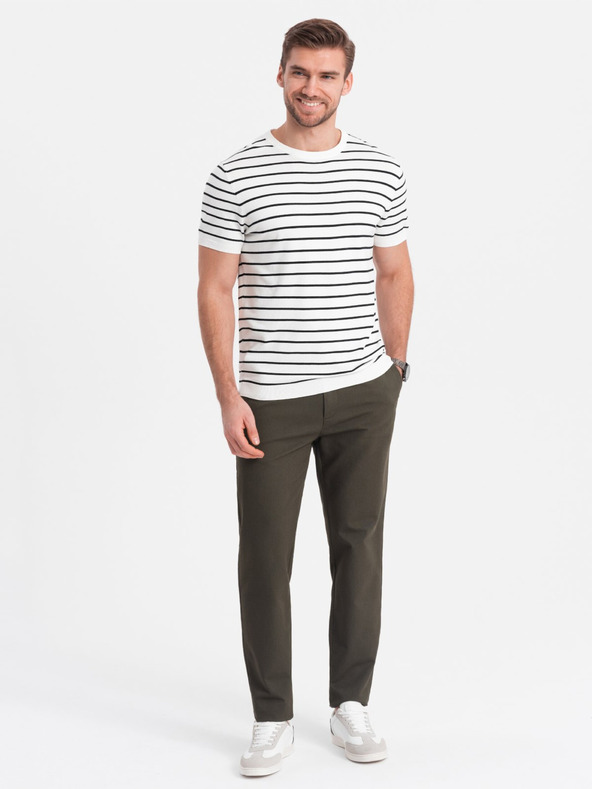 Ombre Clothing Khaki Herren Chino Hose Ombre Clothing