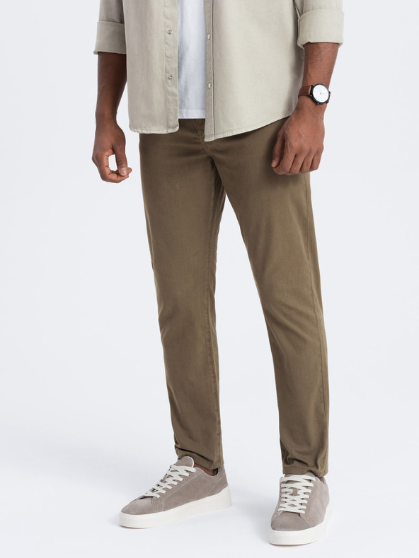 Ombre Clothing Khaki Herren Chino Hose Ombre Clothing
