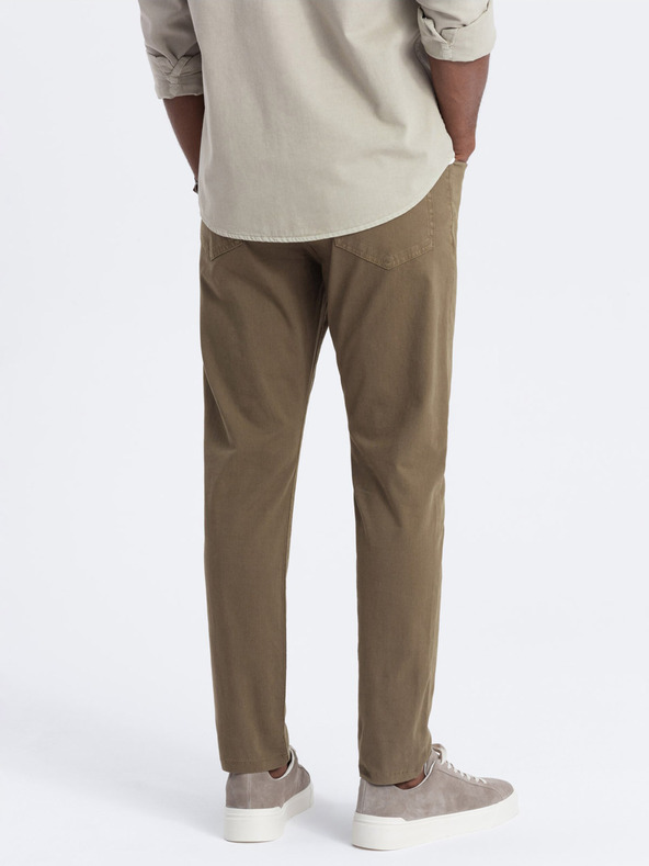 Ombre Clothing Khaki Herren Chino Hose Ombre Clothing