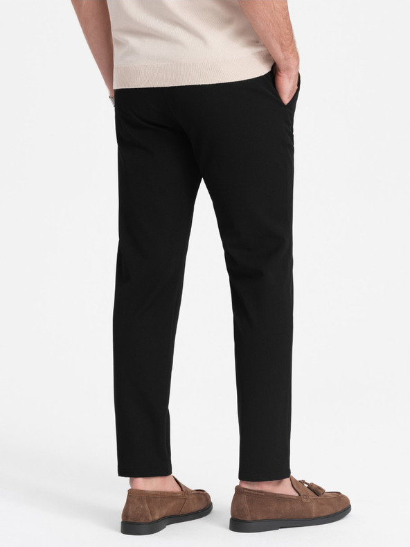 Ombre Clothing Schwarze Herren Chino-Hose Ombre Kleidung