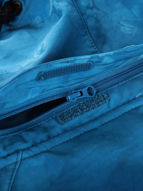 ALPINE PRO Blaue gemusterte Damen-Softshell-Jacke ALPINE PRO HOORA