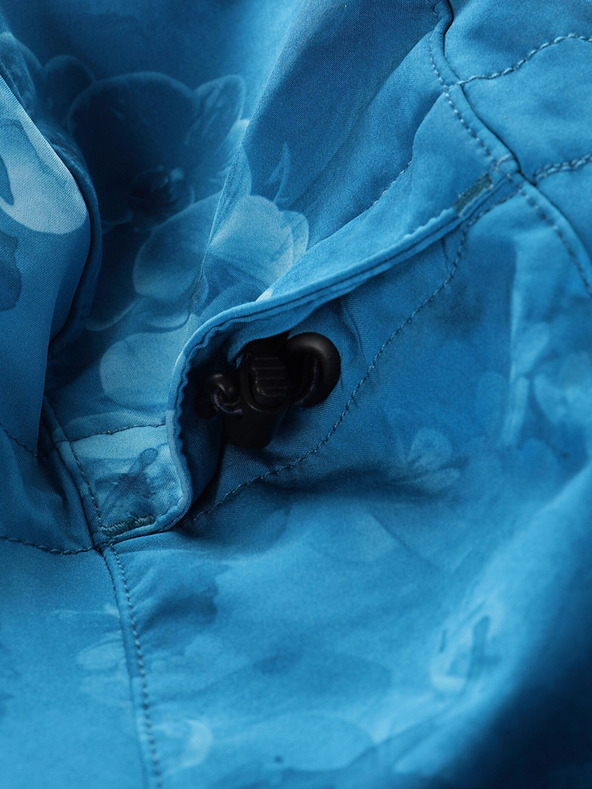 ALPINE PRO Blaue gemusterte Damen-Softshell-Jacke ALPINE PRO HOORA