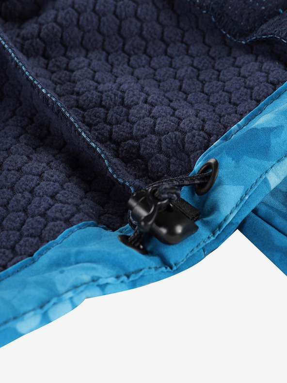 ALPINE PRO Blaue gemusterte Damen-Softshell-Jacke ALPINE PRO HOORA