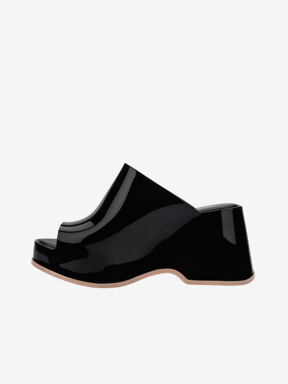 Melissa Schwarze Plateau-Pantoffeln für Damen Melissa Patty AD