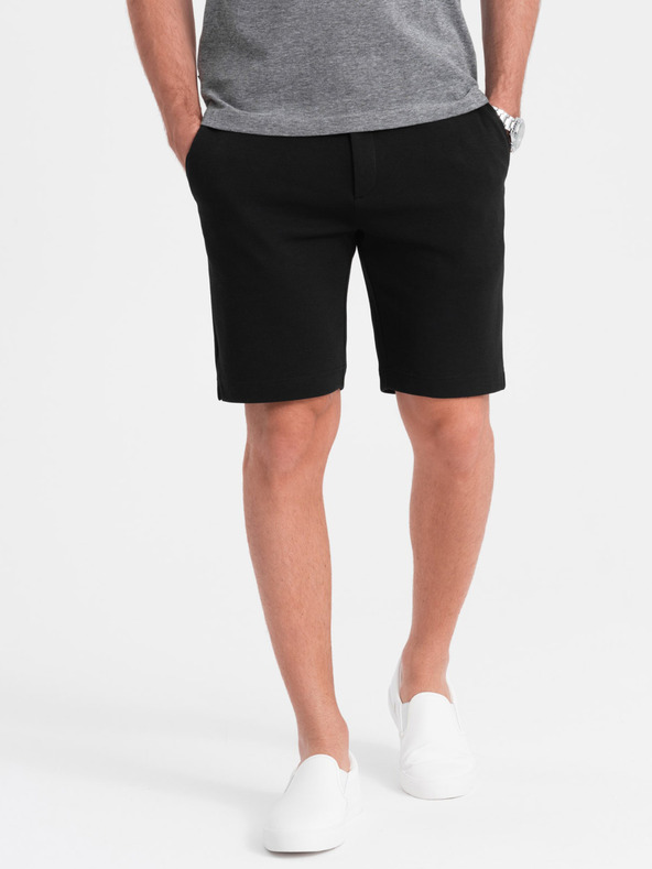Ombre Clothing Schwarze Herrenshorts Ombre Kleidung