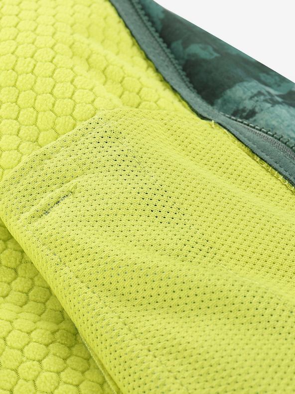 ALPINE PRO Grün gemusterte Kinder-Softshell-Jacke ALPINE PRO HOORO