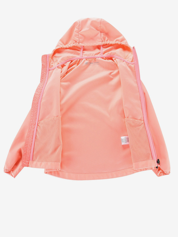 ALPINE PRO Orangefarbene Kinder-Softshell-Jacke ALPINE PRO SPERTO