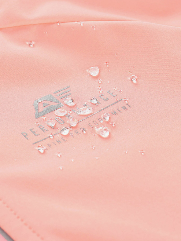 ALPINE PRO Orangefarbene Kinder-Softshell-Jacke ALPINE PRO SPERTO