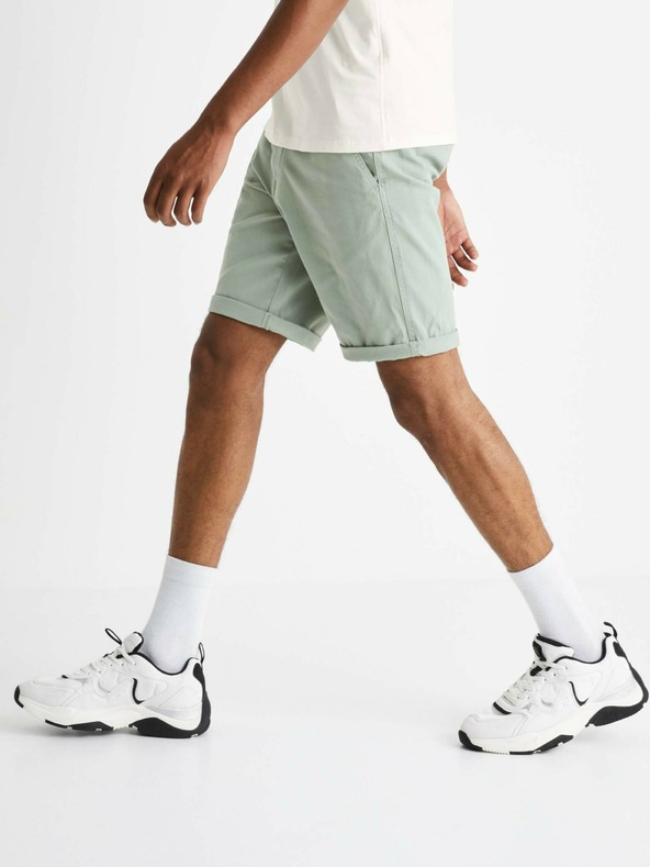 Celio Hellgrüne Herren Chino-Shorts Celio Bochinobm