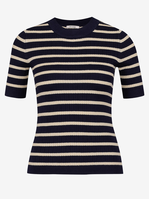 Orsay Dunkelblau gestreiftes Damen-Strick-Top ORSAY