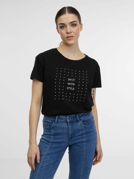 Orsay Schwarzes Damen-T-Shirt ORSAY