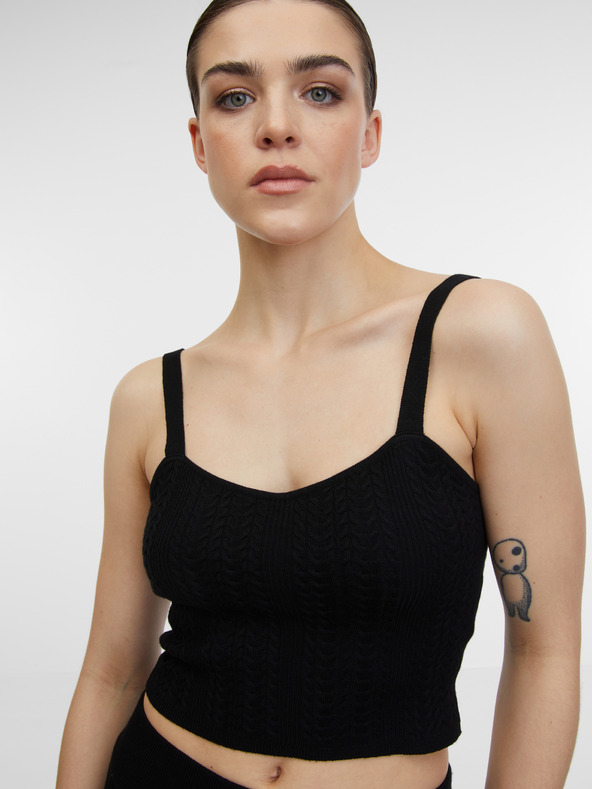 Orsay Schwarzes Damen-Top ORSAY