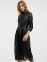 Orsay Schwarzes Damen-Kunstlederkleid ORSAY
