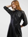 Orsay Schwarzes Damen-Kunstlederkleid ORSAY