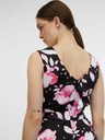 Orsay Rosa und schwarzes Midikleid mit Blumenmuster für Damen ORSAY