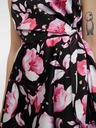 Orsay Rosa und schwarzes Midikleid mit Blumenmuster für Damen ORSAY