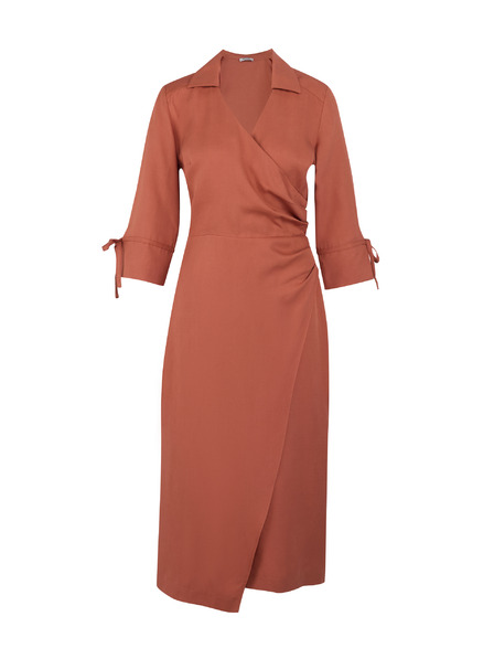 Orsay Braune Damen-Wickelkleid von ORSAY