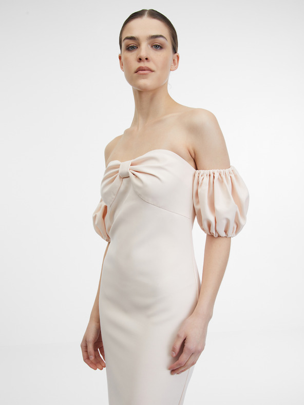 Orsay Beigefarbenes Damenkleid ORSAY