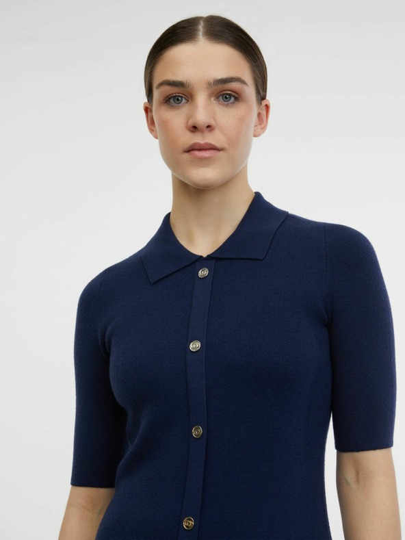Orsay Dunkelblaues Damen-Pullover-Kleid ORSAY