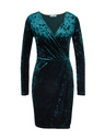 Orsay Dunkelgrünes Damen-Samtkleid ORSAY