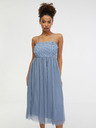 Orsay Hellblaues Damen-Midikleid ORSAY