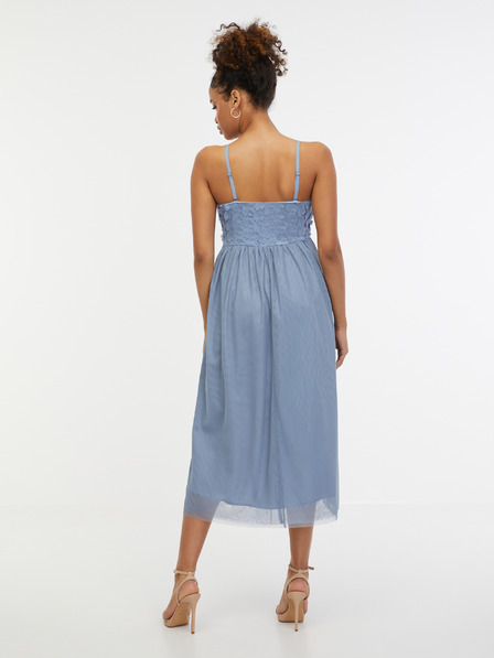 Orsay Hellblaues Damen-Midikleid ORSAY