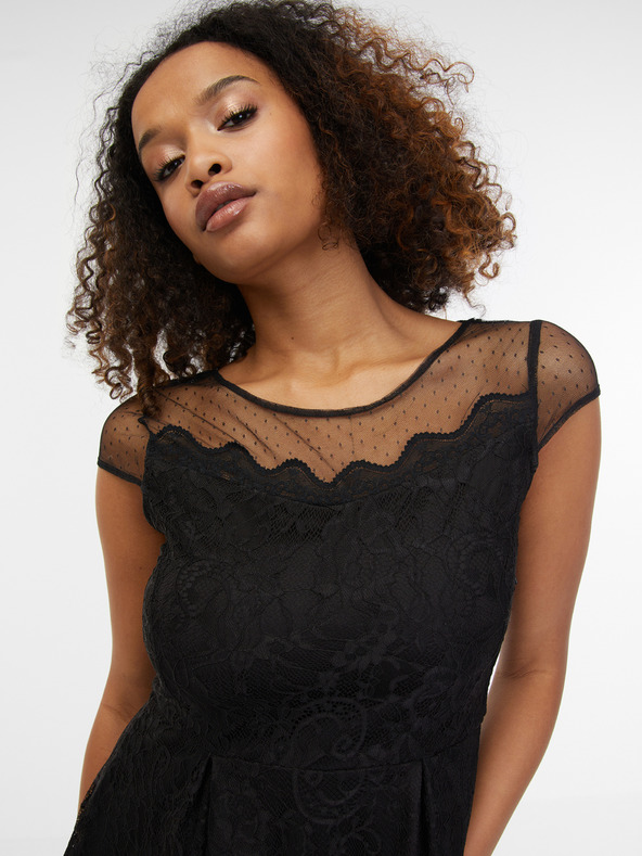 Orsay Schwarzes Damenspitzenkleid ORSAY