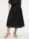 Orsay Schwarzer Damen-Spitzen-Midirock ORSAY