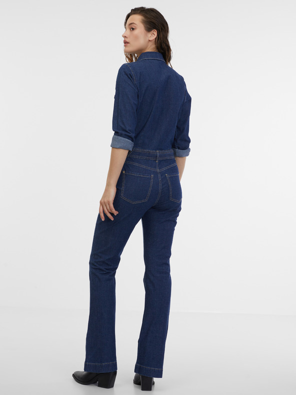 Orsay Dunkelblauer Damen-Jumpsuit aus Denim ORSAY