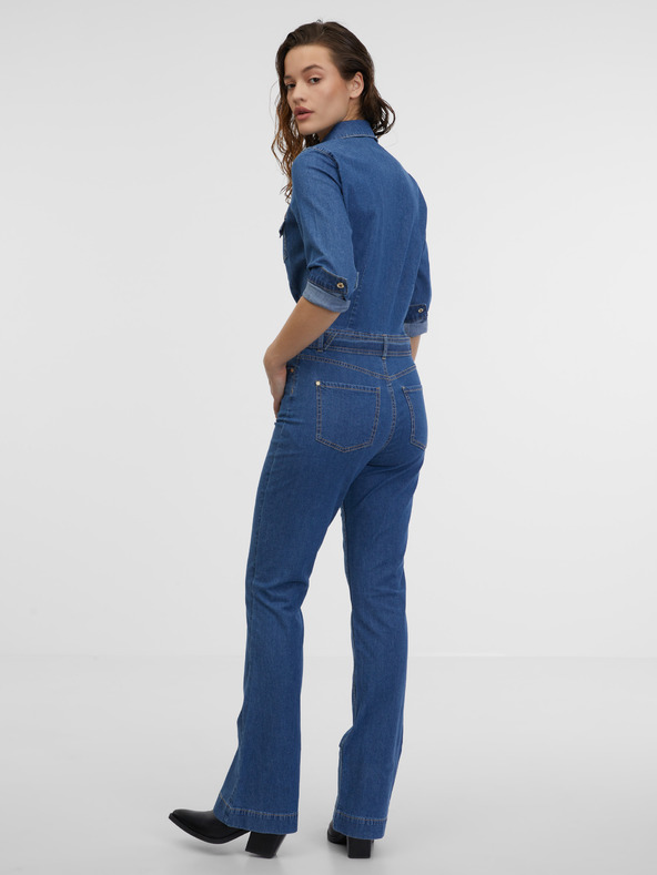 Orsay Blauer Damen-Jumpsuit aus Denim ORSAY