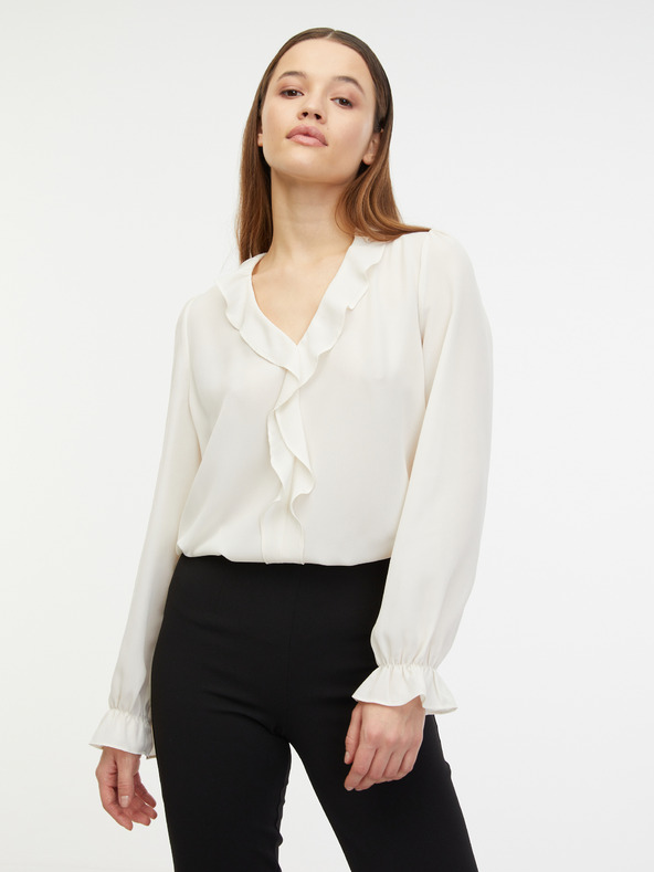 Orsay Cremefarbene Damenbluse ORSAY