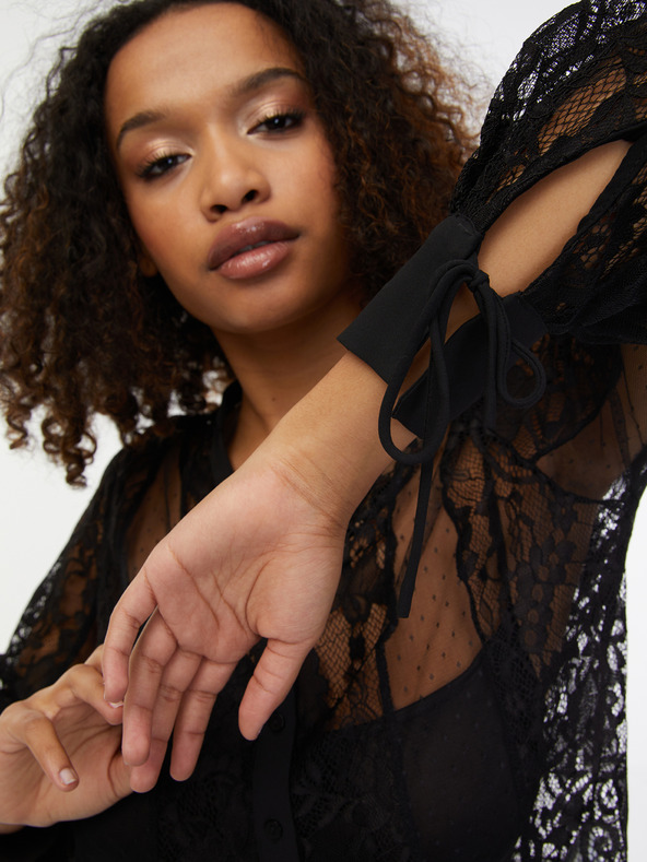 Orsay Schwarze Damen-Spitzenbluse ORSAY