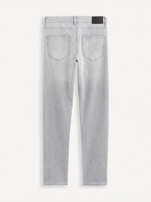 Celio Hellgraue Herrenjeans mit gerader Passform Celio Fokrey