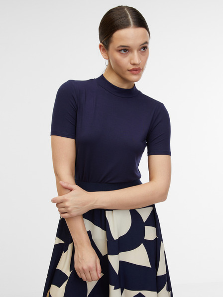 Orsay Dunkelblaues Damen-T-Shirt ORSAY