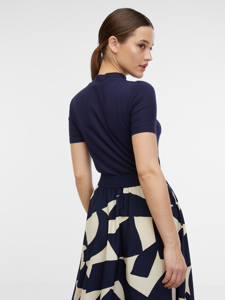 Orsay Dunkelblaues Damen-T-Shirt ORSAY