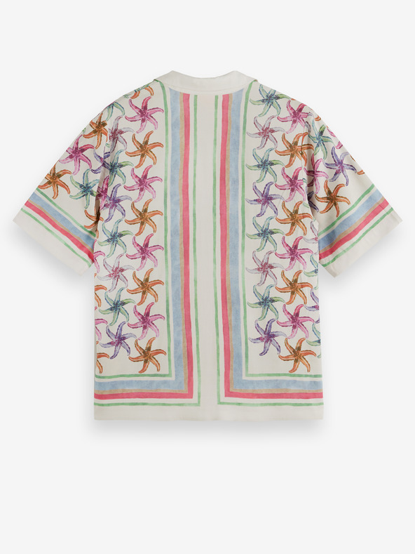 Scotch & Soda Cremefarbenes gemustertes Damenhemd von Scotch & Soda