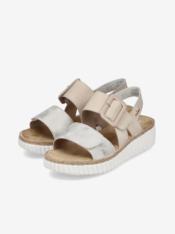 Rieker Beige Damen Sandalen Rieker