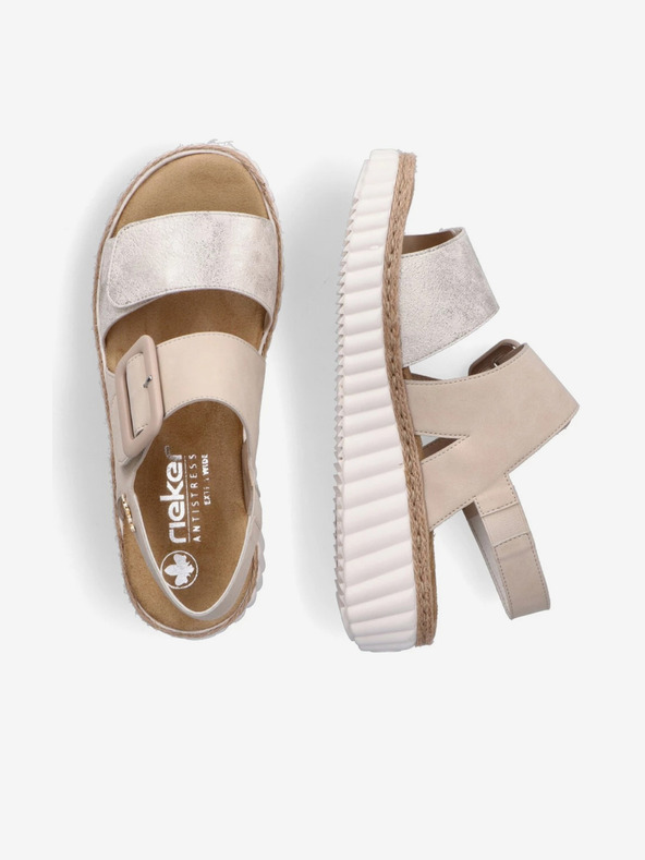 Rieker Beige Damen Sandalen Rieker