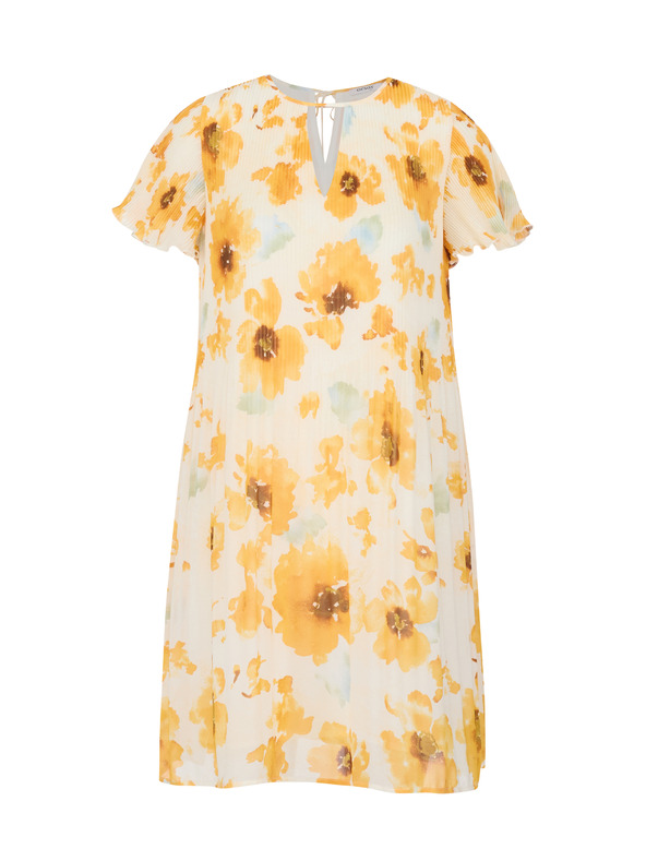 Orsay Gelb-beige Damen-Blumenkleid ORSAY