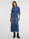 Orsay Blauer Jeans-Midirock Damen ORSAY