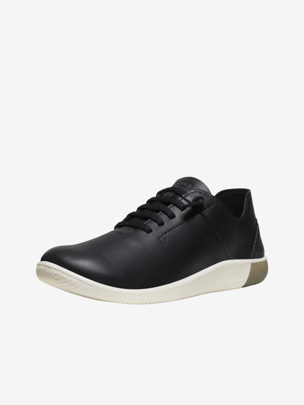 Keen Schwarze Keen KNX Damen-Sneakers aus ungefüttertem Leder